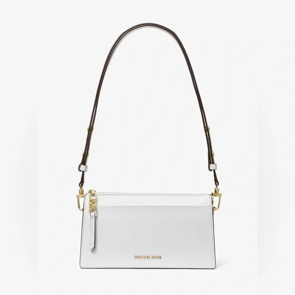 Michael Kors Empire Large Leather Convertible Crossbody Bag - Picture 3 of 10